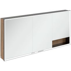 Villeroy & Boch My View+ armadietto 160x16.8x75 cm con specchio nero-rovere B48116RH