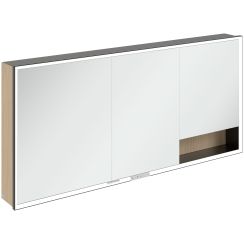 Villeroy & Boch My View+ armadietto 160x16.8x75 cm con specchio nero-rovere B48116VJ
