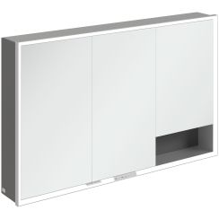 Villeroy & Boch My View+ armadietto 120x16.8x75 cm con specchio grafite A48112VR