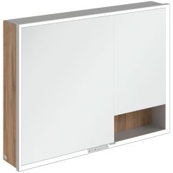 Villeroy & Boch My View+ armadietto 100x16.8x75 cm con specchio rovere A48110RH