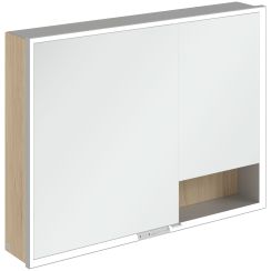 Villeroy & Boch My View+ armadietto 100x16.8x75 cm con specchio rovere A48110VJ