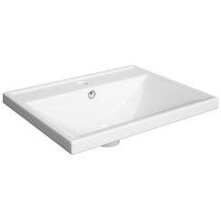 Defra Barcelona lavabo 50x40 cm rettangolare da mobile bianco 2420