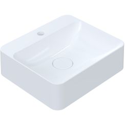 Ruvetti Arona lavabo 45x39 cm rettangolare da appoggio bianco lucida DOL_AR4539