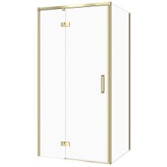 Cersanit Larga box doccia 100x90 cm oro opaca/vetro trasparente S601-489