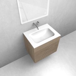 Set armadietto Oltens Lun 60027060, lavabo Oltens Kalla 40209000