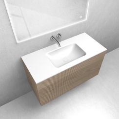 Set armadietto Oltens Lun 60029060, lavabo Oltens Kalla 40208000