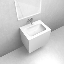 Set lavabo Oltens Kalla 40209900, armadietto Oltens Lun 60032000