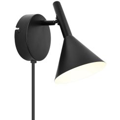 Nordlux Kelvis lampada da parete 1x12 W nero 2612741003