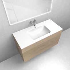 Set armadietto Oltens Lun 60034060, lavabo Oltens Kalla 40208900