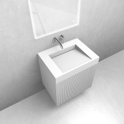 Set lavabo Oltens Stila 40000900, armadietto Oltens Lun 60027000