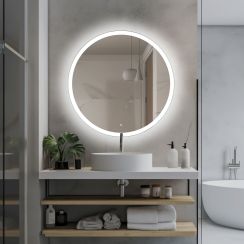 Venti Ring specchio 60x60 cm rotonda con illuminazione 5907722357137
