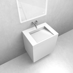 Set lavabo Oltens Stila 40000000, armadietto Oltens Lun 60032000