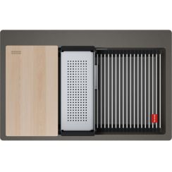 Franke Kanon lavello in granito 79x51 cm grigio/grafite/inox 114.0749.639