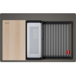 Franke Kanon lavello in granito 79x51 cm grigio/grafite/inox 114.0749.643
