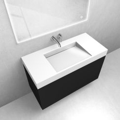 Set lavabo Oltens Stila 40003000, armadietto Oltens Lun 60034300