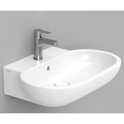 Ceramica Dolomite Mirto lavabo 65x46 cm ovale a parete bianco lucida D461101