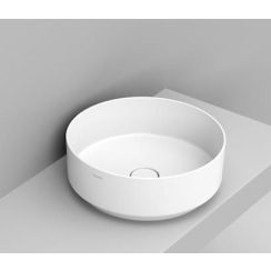 Ceramica Dolomite Noemi lavabo 44x44 cm rotonda da appoggio bianco lucida D310501