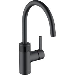 Kludi E-Go rubinetto da cucina verticale nero 422006675