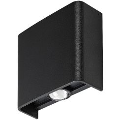 Rabalux Portel lampada da parete per esterni 1x3 W nero 77191