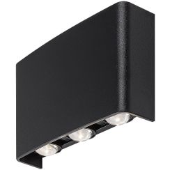 Rabalux Portel lampada da parete per esterni 3x5 W nero 77192