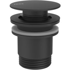Tres Simple tappo per lavabo nero 24284010NM
