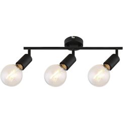 Rabalux Lamar lampada da soffitto 3x40 W nero 3988