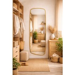 Baltica Design Stone Calm specchio 50x155 cm oro 5904107932934