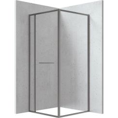 Deante Blur box doccia 80x80 cm quadrato grafite opaca/vetro trasparente KQB_D088P