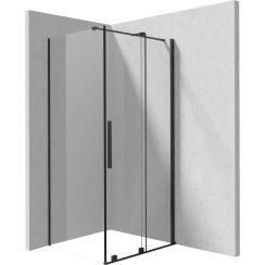 Deante Prizma box doccia 120x90 cm rettangolare nero opaca/vetro trasparente KPNNP12S09