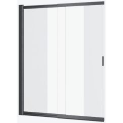 Excellent Liner parete vasca 110 cm 2 ante grafite spazzolata/vetro trasparente KAEX.2970.1100.LP