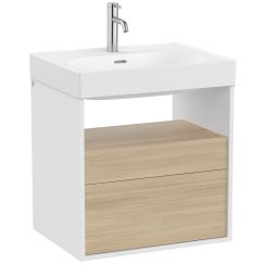 Roca Meridian armadietto 60x46x56.5 cm sottolavabo sospeso bianco -rovere A858106607
