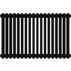 Irsap Tesi 3 radiatore per ambienti 56.5x81 cm podłączenie inferiore nero IRS-TES-3056-18-K1-2