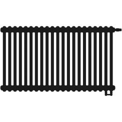 Irsap Tesi 3 radiatore per ambienti 56.5x94.5 cm podłączenie inferiore nero IRS-TES-3056-21-K1-V