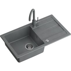 Quadron Go Max lavello con rubinetto grigio/ LA_TQ7744GMSZ