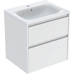 Geberit Selnova Square lavabo con armadietto 60 cm bianco 504.138.00.1