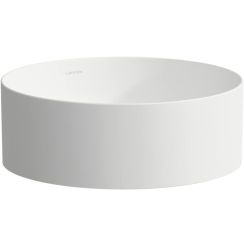 Laufen Living lavabo 37x37 cm rotonda da appoggio bianco opaca H8114357571121