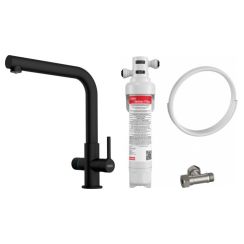 Set rubinetto da cucina Franke Lina 120.0730.802, filtro sottolavello Franke Clear Water 150.0730.809