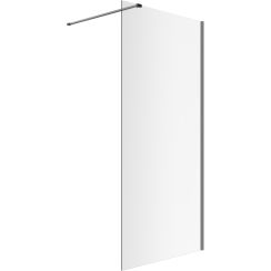 Excellent Vidoq parete doccia walk-in 120 cm grafite spazzolata/vetro trasparente KAEX.1506.1200.LP.AB
