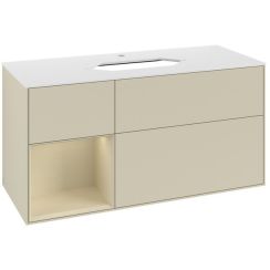Villeroy & Boch Finion armadietto 120x50.1x60.3 cm sottolavabo sospeso bianco -rovere F291PCGF