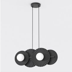 Emibig Umbra lampada sospesa 4x8 W nero 1726/4
