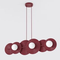 Emibig Umbra lampada sospesa 6x8 W borgogna 1729/6
