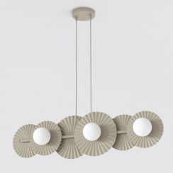 Emibig Umbra lampada sospesa 6x8 W marrone 1728/6