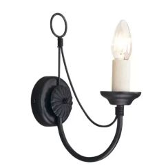 Elstead Lighting Carisbrooke lampada da parete 1x60 W nero CB1-BLACK