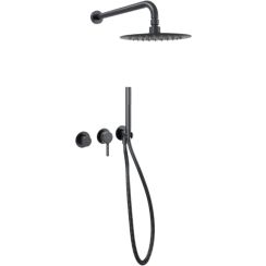 Set rubinetto per vasca e doccia Excellent Pi AREX.1240.02AB, collegamento del tubo flessibile con maniglia Excellent Pi AREX.1241AB, AREX.3025AB, AREX.3140AB, AREX.SH.023AB