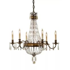 Elstead Lighting Bellini lampada sospesa 6x60 W marrone FE-BELLINI6