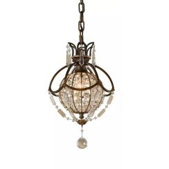 Elstead Lighting Bellini lampada sospesa 1x60 W marrone FE-BELLINI-P