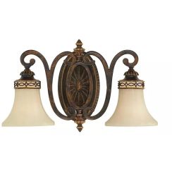 Elstead Lighting Drawing Room lampada da parete 2x60 W legno FE-DRAWING-ROOM2-B