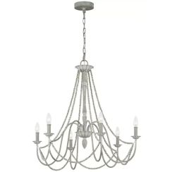 Elstead Lighting Maryville lampada sospesa 6x60 W grigio/cenere FE-MARYVILLE6