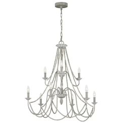 Elstead Lighting Maryville lampada sospesa x60 W grigio/cenere FE-MARYVILLE9
