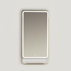 Ars Longa Venti specchio 55x110 cm rettangolare con illuminazione oro LED-VENTI55110-Z